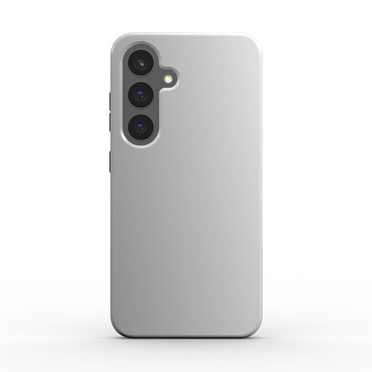 Stossfeste Handyhülle im Weiss-Grau Farbverlauf, Vorderseite