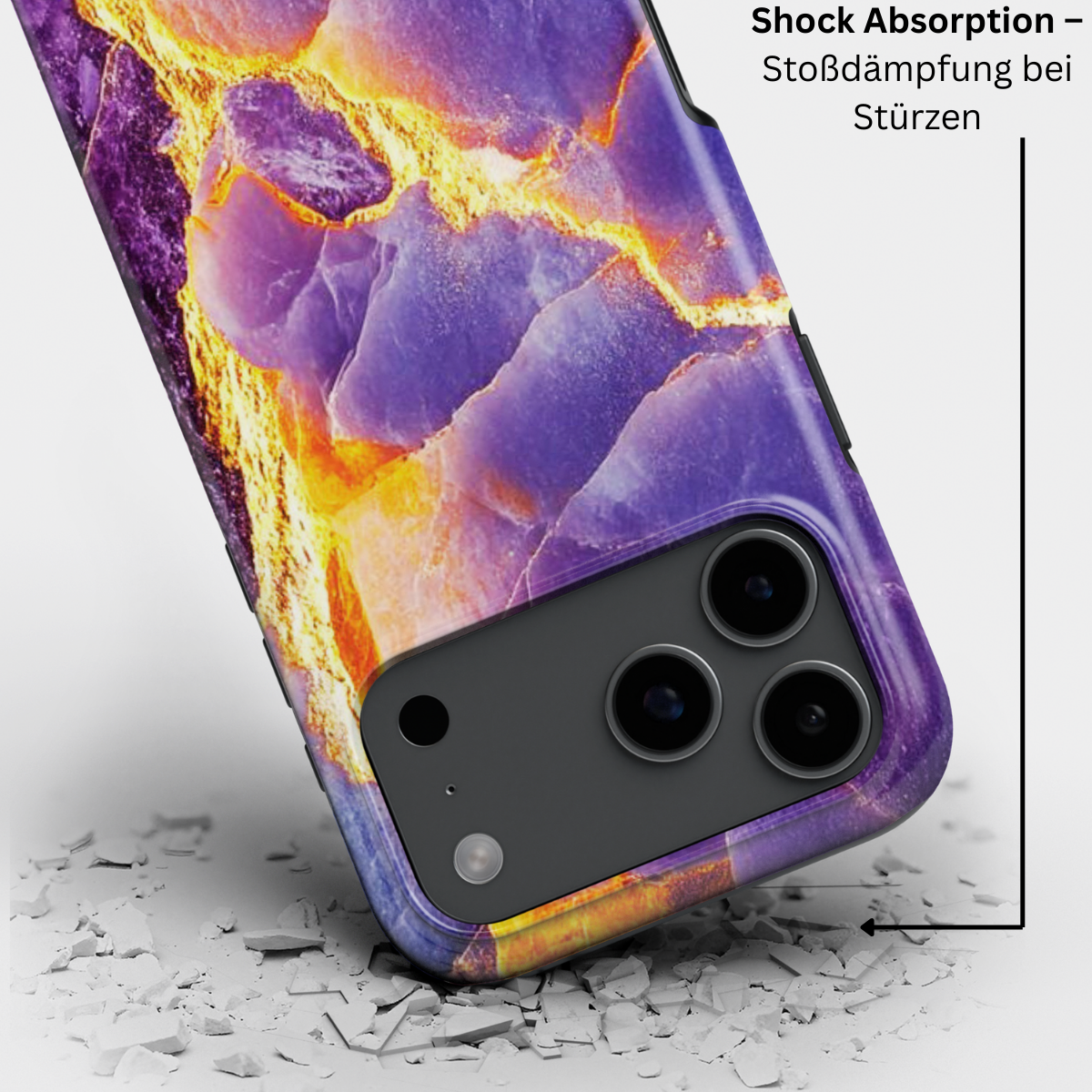 Stoßfeste Handyhülle mit effektiver Shock-Absorption und kratzfestem Finish