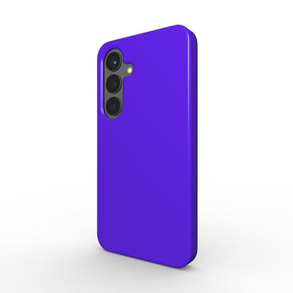 Violette stoßfeste Handyhülle Seitenansicht mit Kameraausschnitt